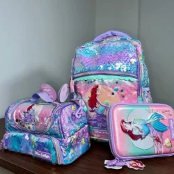 Kit mochila escolar 3 peças