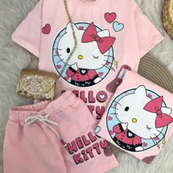 Conjunto Hello Kit Rosinha