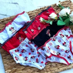 Kit com 6 Calcinhas Minnie