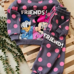 Conjunto moletom Disney bolinha