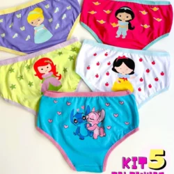 Kit 5 Calcinhas de Algodão