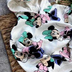 Blusa Moletom Minnie Branca