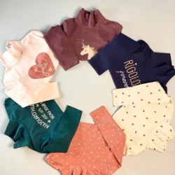 Kit com 6 Blusas Manga Longa