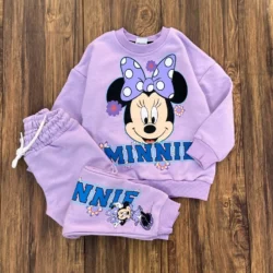 Conjunto Moletom Minnie Lilás