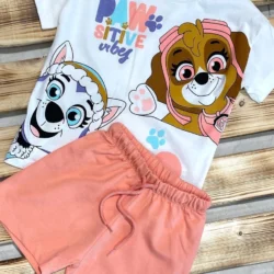 Conjunto Verão Paw Dog