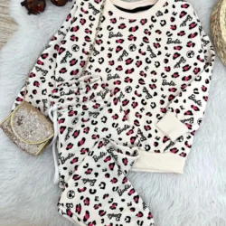 Conjunto Moletom Barbie Onça