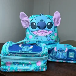 Kit mochila escolar 3 peças Stitch