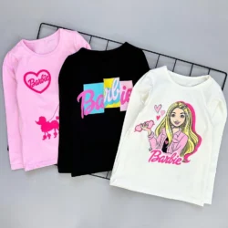 Trio de Blusa Manga Longa Barbie