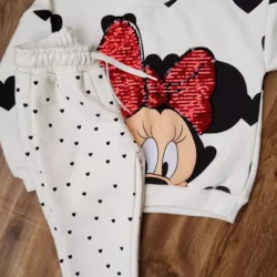 Conjunto Moletom Minnie Paetê