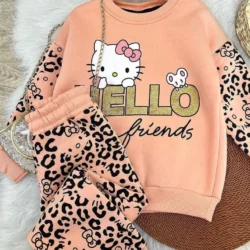 Conjunto Moletom Hello Friends