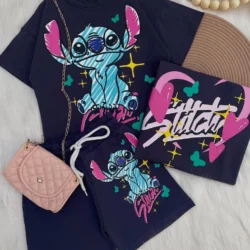 Conjunto Verão Stitch
