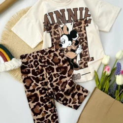 Conjunto de Verão Minnie Onça
