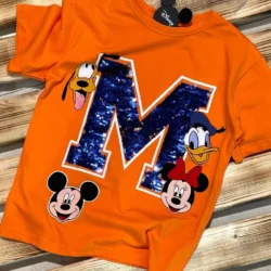 Camiseta Mickey Mouse Paetê