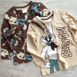 Kit 2 Blusas Manga Longa Pernalonga