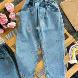 Calça jeans laço