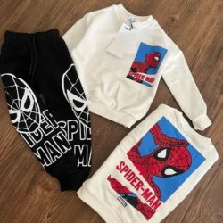 Conjunto Moletom Homem Aranha Black