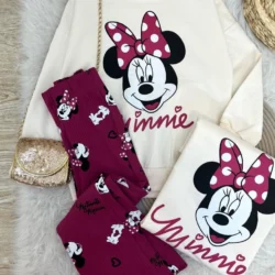 Conjunto Minnie Laço Vinho