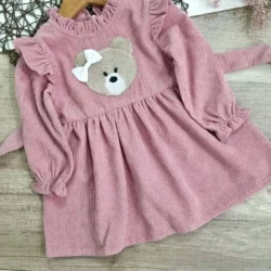 Vestido Ursinho Rosa