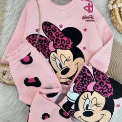 Conjunto Moletom Minnie Rosa