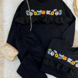 Conjunto Moletom Flor do Inverno