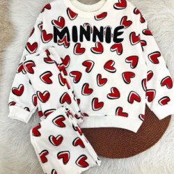 Conjunto Minnie Coração