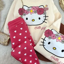 Conjunto Moletom Hello Kitty