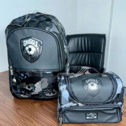 Kit mochila escolar 2 peças futebol
