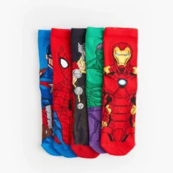 Kit 5 Meias Marvel
