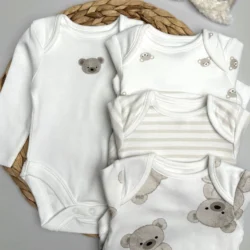 Kit 4 body bebe ursinho