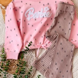 Conjunto Flor Da Barbie