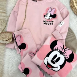 Conjunto Moletom Minnie Rosa