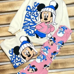 Conjunto Moletom Minnie Da Neve