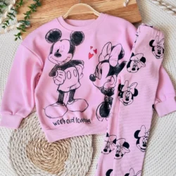 Conjunto inverno Minnie rosa