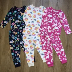 Kit 3 Pijamas Unicórnio