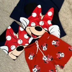 Conjunto Verão Minnie Bolinha