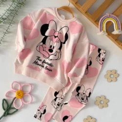 Conjunto inverno Minnie rosa bebe