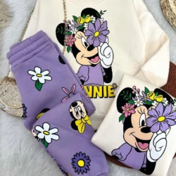 Conjunto Moletom Minnie Lilás