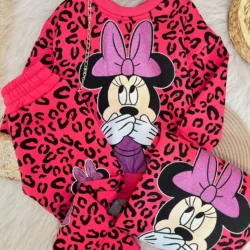 Conjunto Moletom Minnie Pink