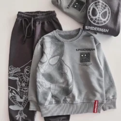 Conjunto Moletom Homem Aranha Black
