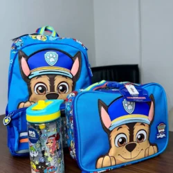 Kit mochila escolar 3 peças patrulha
