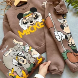 Conjunto Moletom Mickey Safari