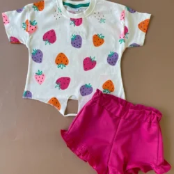 Conjunto Verão Morango
