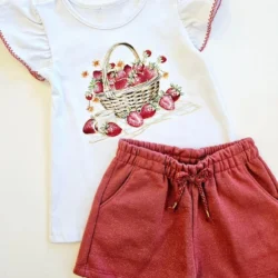 Conjunto Verão Morango