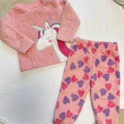 Pijama fleece unicórnio