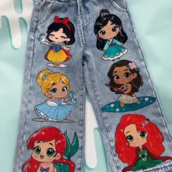 Calça jeans princesas