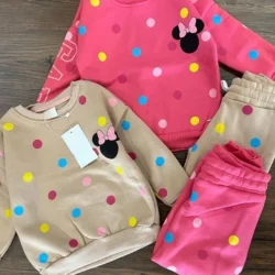 Conjunto Moletom Minnie Bolinhas Gap