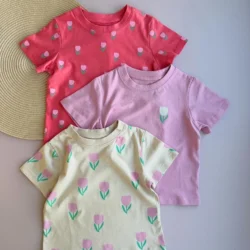 Kit 3 Blusas Cropped Rosas