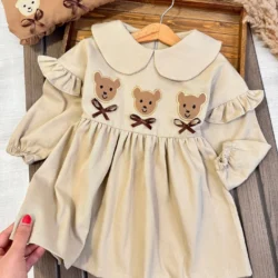 Vestido três ursinho