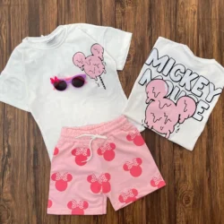 Conjunto Verão Minnie Sorvete