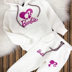 Conjunto moletom Barbie Menina